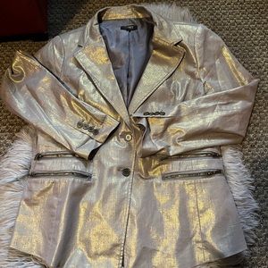 Gold Metallic Blazer